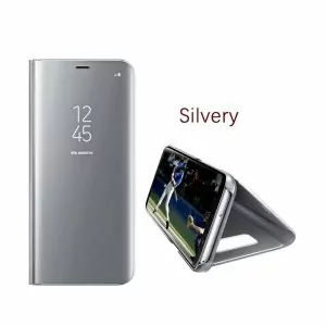 samsung-j8-2018-clear-view-standing-case-silver-compressor